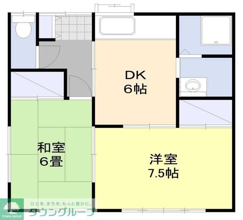 三上貸家 -の物件間取画像